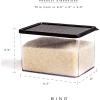 BINO Airtight Food Storage Containers with Lids, 3.6 Qt/3.84 Liter, Black – Airtight Container Kitchen Storage Containers for Pantry Containers for Organizing Airtight Storage Containers