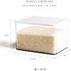 BINO Airtight Food Storage Containers with Lids, 3.6 Qt/3.84 Liter, White – Airtight Container Kitchen Storage Containers for Pantry Containers for Organizing Airtight Storage Containers