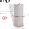 BINO ‘Apollo’ Paper Towel Holder, Gold – Free Standing Decorative Easy Tear Kitchen Paper Towel Roll Dispenser
