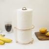 BINO ‘Apollo’ Paper Towel Holder, Gold – Free Standing Decorative Easy Tear Kitchen Paper Towel Roll Dispenser