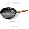 BINO Cookware Nonstick Frying Pan, 11 Inch – Speckled Black | THE CLASSIC COLLECTION | Premium Quality Nonstick Cast Aluminum Nonstick Pan Egg Pan | Stay-Cool BAKELITE Handles | Non-Toxic