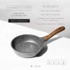 BINO Cookware Nonstick Frying Pan, 7.9 Inch – Speckled Gunmetal | THE CLASSIC COLLECTION | Premium Quality Nonstick Cast Aluminum Nonstick Pan Egg Pan | Stay-Cool BAKELITE Handles | Non-Toxic