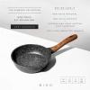 BINO Cookware Nonstick Frying Pan, 9.5 Inch – Speckled Black | THE CLASSIC COLLECTION | Premium Quality Nonstick Cast Aluminum Nonstick Pan Egg Pan | Stay-Cool BAKELITE Handles | Non-Toxic