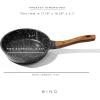 BINO Cookware Nonstick Frying Pan, 9.5 Inch – Speckled Black | THE CLASSIC COLLECTION | Premium Quality Nonstick Cast Aluminum Nonstick Pan Egg Pan | Stay-Cool BAKELITE Handles | Non-Toxic