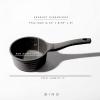 BINO Cookware Nonstick Saucepan with Lid, 1.4 Quart – Matte Grey | THE WAVE COLLECTION | Premium Quality Nonstick Cast Aluminum Cooking Pot Sauce Pot | Stay-Cool BAKELITE Handle | Non-Toxic