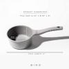 BINO Cookware Nonstick Saucepan with Lid, 1.4 Quart – Matte Light Grey | THE WAVE COLLECTION | Premium Quality Nonstick Cast Aluminum Cooking Pot Sauce Pot | Stay-Cool BAKELITE Handle | Non-Toxic