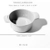 BINO Cookware Nonstick Stock Pot with Lid, 2.5 Quart – Matte Light Grey | THE WAVE COLLECTION | Premium Quality Nonstick Cast Aluminum Casserole Stockpot | Stay-Cool BAKELITE Handles | Non-Toxic