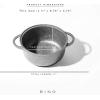 BINO Cookware Nonstick Stock Pot with Lid, 2.6 Quart – Speckled Gunmetal | THE CLASSIC COLLECTION | Premium Quality Nonstick Cast Aluminum Casserole Stockpot | Stay-Cool BAKELITE Handles | Non-Toxic