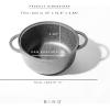 BINO Cookware Nonstick Stock Pot with Lid, 4.7 Quart – Speckled Gunmetal | THE CLASSIC COLLECTION | Premium Quality Nonstick Cast Aluminum Casserole Stockpot | Stay-Cool BAKELITE Handles | Non-Toxic