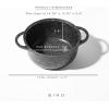 BINO Cookware Nonstick Stock Pot with Lid, 7.1 Quart – Speckled Black | THE CLASSIC COLLECTION | Premium Quality Nonstick Cast Aluminum Casserole Stockpot | Stay-Cool BAKELITE Handles | Non-Toxic