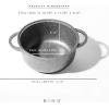 BINO Cookware Nonstick Stock Pot with Lid, 7.1 Quart – Speckled Gunmetal | THE CLASSIC COLLECTION | Premium Quality Nonstick Cast Aluminum Casserole Stockpot | Stay-Cool BAKELITE Handles | Non-Toxic