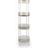 BINO ‘Lafayette’ 4-Tier Round Spa Tower, Nickel