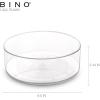 BINO Lazy Susan Turntable Spice Organizer Bin, Clear and Transparent Plastic Rotating Tray for Kitchen Pantry, Cabinet, and Countertops