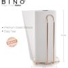 BINO ‘Liberty’ Paper Towel Holder, Gold – Free Standing Decorative Easy Tear Kitchen Paper Towel Roll Dispenser