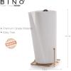 BINO ‘Metro’ Paper Towel Holder, Gold – Free Standing Decorative Easy Tear Kitchen Paper Towel Roll Dispenser