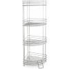 BINO ‘Monaco’ Rust-Resistant 4-Tier Corner Spa Tower, Nickel
