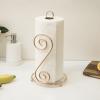 BINO ‘Orchid’ Paper Towel Holder, Gold – Free Standing Decorative Easy Tear Kitchen Paper Towel Roll Dispenser