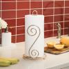 BINO ‘Orchid’ Paper Towel Holder, Gold – Free Standing Decorative Easy Tear Kitchen Paper Towel Roll Dispenser