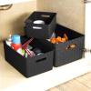 BINO Plastic Basket, Small White, 5 Pack – Rectangular Cabinet Organizer, Multi-Use Storage Basket, Drawer and Cabinet-Friendly, Portable, Durable, Space Efficiency, Stock Management(Grey)
