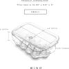 BINO Plastic Egg Container for Refrigerator – Clear, 13 Count, Sturdy, Durable(13 Egg)