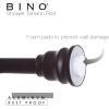 BINO Rust Proof Aluminum Tension Shower Curtain Rod – Bronze – 42″to 72″- Adjustable Bathroom Curtain Rod Shower Rod Tension Rod Pole Tension Shower Rod