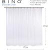 BINO Shower Curtain Liner, Clear – 70″x 72″- PEVA 8G Shower Curtains for Bathroom Clear Shower Liner