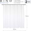 BINO Shower Curtain Liner, Frosted – 2-Pack – 70″x 72″| PEVA 3G Shower Curtains for Bathroom Clear Shower Liner