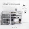 BINO THE MANHATTAN SERIES Acrylic Makeup Drawer Organizer- 4 Drawers | Clear Beauty Organizers and Storage| Cosmetic & Drawer| Home Organization| Jewelry Vanity Accessories(4 Drawer)