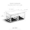 BINO THE MANHATTAN SERIES Acrylic Makeup Drawer Organizer- 4 Drawers | Clear Beauty Organizers and Storage| Cosmetic & Drawer| Home Organization| Jewelry Vanity Accessories(2 Drawer – Short)