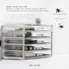 BINO THE MANHATTAN SERIES Acrylic Makeup Drawer Organizer- 4 Drawers | Clear Beauty Organizers and Storage| Cosmetic & Drawer| Home Organization| Jewelry Vanity Accessories(5 Drawer)