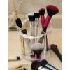 BINO The Triad’ 3 Compartment Acrylic Makeup and Jewelry Organizer, Clear and Transparent Cosmetic Beauty Vanity Holder Storage, Clear(Clear)