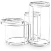 BINO ‘The Trio’ 3 Compartment Acrylic Makeup Accessory Organizer, Clear and Transparent Cosmetic Beauty Vanity Holder Storage