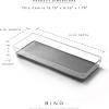 BINO Utensil Tray Storage Bin | Non-Slip Lining and Rubber Feet, Grey(Grey)