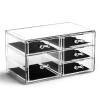 BINO | 5-Drawer Makeup Organizer, Lexington Avenue | THE MANHATTAN SERIES | Modular Design Storage Drawers | Vanity Acrylic Organizers | Stackable Storage Bins | Clear Makeup Organizers And Storage(5 Drawer)