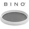 BINO 12-Inch Lazy Susan Turntable Spice Organizer, White – Plastic Rotating Lazy Susan Organizer Tray for Kitchen Pantry, Refrigerator, Freezer, Cabinet, and Countertops