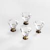 BINO 4-Pack Crystal Drawer Knobs – 1.5″ Diameter (38mm), Bronze – Dresser Knobs for Dresser Drawers Crystal Knobs and Pulls Handles