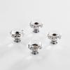 BINO 4-Pack Crystal Drawer Knobs – 1.5″ Diameter (38mm), Chrome – Dresser Knobs for Dresser Drawers Crystal Knobs and Pulls Handles