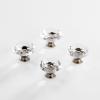 BINO 4-Pack Crystal Drawer Knobs – 1.5″ Diameter (38mm), Satin Nickel – Dresser Knobs for Dresser Drawers Crystal Knobs and Pulls Handles