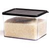 BINO Airtight Food Storage Containers with Lids, 3.6 Qt/3.84 Liter, Black – Airtight Container Kitchen Storage Containers for Pantry Containers for Organizing Airtight Storage Containers