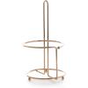 BINO ‘Apollo’ Paper Towel Holder, Gold – Free Standing Decorative Easy Tear Kitchen Paper Towel Roll Dispenser