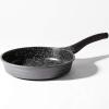 BINO Cookware Nonstick Frying Pan, 11 Inch – Matte Grey | THE WAVE COLLECTION | Premium Quality Nonstick Cast Aluminum Nonstick Pan Egg Pan Omelette Pan | Stay-Cool BAKELITE Handles | Non-Toxic
