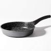 BINO Cookware Nonstick Frying Pan, 7.8 Inch – Matte Grey | THE WAVE COLLECTION | Premium Quality Nonstick Cast Aluminum Nonstick Pan Egg Pan Omelette Pan | Stay-Cool BAKELITE Handles | Non-Toxic