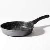 BINO Cookware Nonstick Frying Pan, 9.5 Inch – Matte Grey | THE WAVE COLLECTION | Premium Quality Nonstick Cast Aluminum Nonstick Pan Egg Pan Omelette Pan | Stay-Cool BAKELITE Handles | Non-Toxic