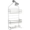 BINO ‘Lafayette’ Rust-Resistant Shower Caddy – Satin Silver – Bathroom Shower Caddy Over The Shower Head Shower Rack Shower Organizer Hanging Shower Caddy Shampoo Holder for Shower