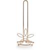 BINO ‘Lily’ Kitchen Paper Towel Holder, Gold – Free Standing Decorative Easy Tear Kitchen Paper Towel Roll Dispenser