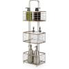 BINO ‘Madison’ 3-Tier Spa Tower, Large Rectangle, Nickel