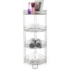 BINO ‘Monaco’ Rust-Resistant 4-Tier Corner Spa Tower, Nickel
