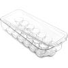 BINO Plastic Egg Container for Refrigerator – Clear, 13 Count, Sturdy, Durable(21 Egg)