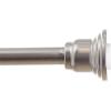 BINO Rust Proof Aluminum Tension Shower Curtain Rod – Chrome – 42″to 72″- Adjustable Bathroom Curtain Rod Shower Rod Tension Rod Pole Tension Shower Rod