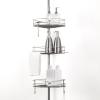 BINO Shower Caddy Shelf – Shower Rack – Shower Organizer Corner – Bathroom Shower Caddy – Shower Caddy Organizer – Bathroom Essentials – Holder Organizer – Shower Shelves (Rounded)